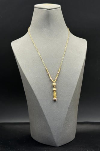 سلسال ذهب عيار ٢١ كور تصميم هندي وزن 6.1 جرام