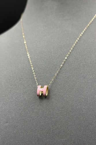 عقد ذهب عيار 18 H ملون وزن من 0.8 الى 0.9 جرام