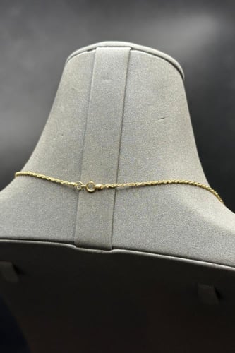 عقد مجدول ذهب صافي ايطالي عيار 18 وزن من 0.8 الى 0...