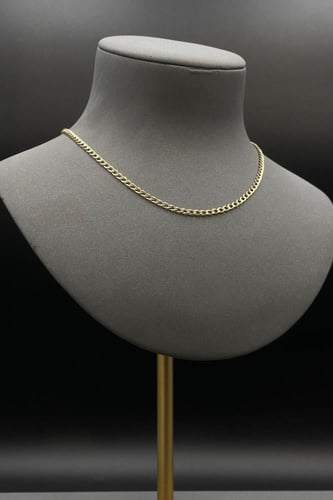 عقد ذهب ناعم بنصميم جنزير صافي فاخر - سلسال ذهب ان...