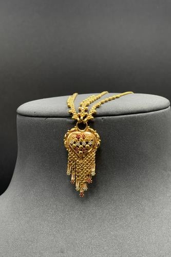 مفرق ذهب تصميم هندي عيار 21 وزن 12.7 جرام