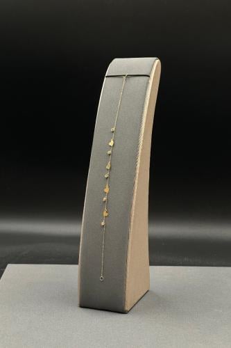 اسوارة اطفال شكل قلوب ذهب تصميم الماس