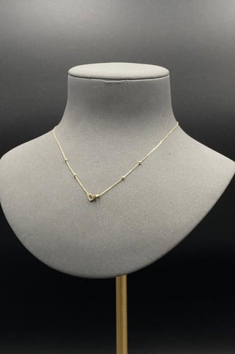 عقد قلبين ذهب صافي