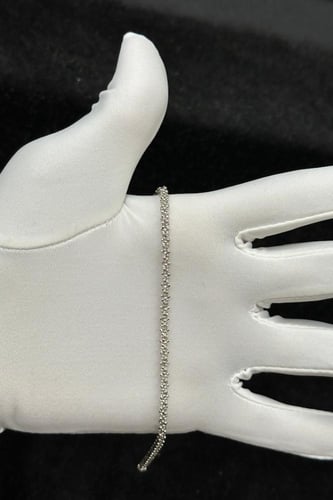 اسوارة كور ذهب ابيض عيار 18 وزن 6.1 جرام