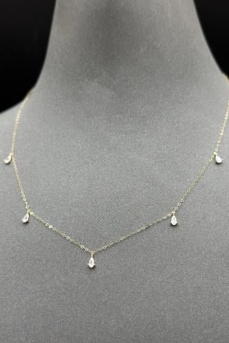 شوكر ذهب تصميم الماس عيار 18 وزن 0.6 جرام