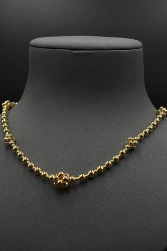 عقد ذهب عيار 21 فخم بتصميم كور وزن وزن من 8.4 الى...