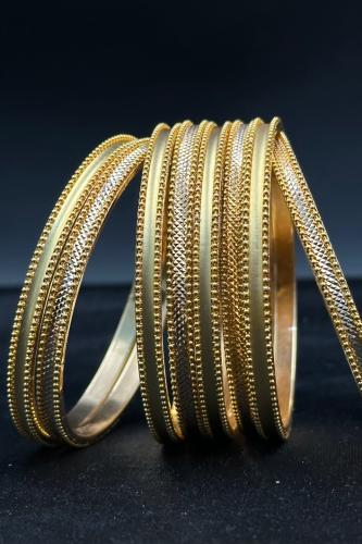 بناجر الوعد ذهب صافي بتصميم فاخر عيار 21 بأوزان مت...