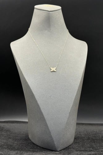 سلسال ذهب عيار 18 اكس تصميم الماس وزن من 0.8 الى 0...