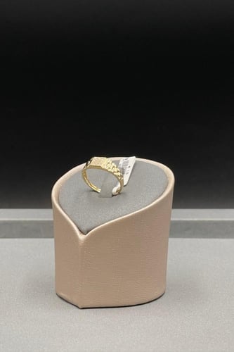 خاتم مربع ذهب تصميم الماس عيار 18