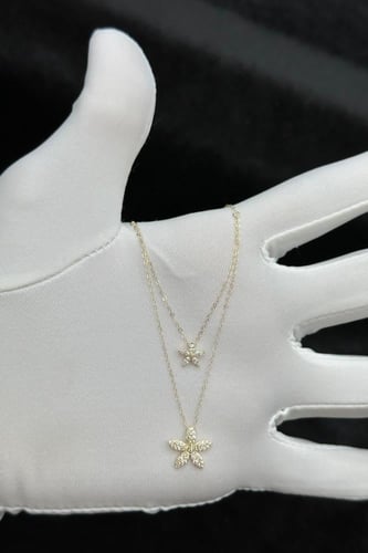 سلسال ذهب عيار 18 دورين تصميم الماس وزن من 1 الى 1...