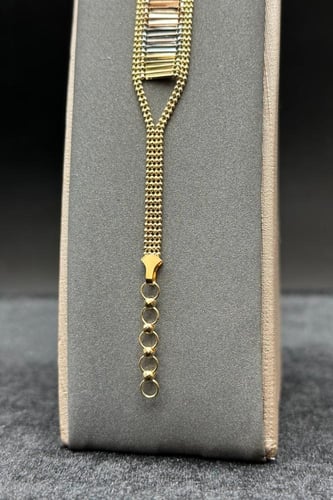 اسوارة سلالم ذهب صافي ايطالي عيار 18 وزن 6.1 جرام