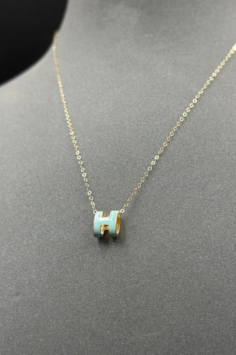 عقد ذهب عيار 18 H ملون وزن من 0.8 الى 0.9 جرام