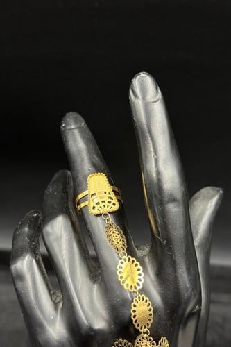 كف ذهب عيار 21 بريق الأميرة وزن 12.1 جرام