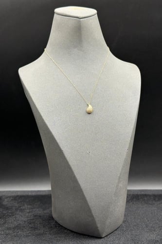 سلسال ذهب ناعم عيار 18 دمعة بتصميم الماس وزن 1 جرا...