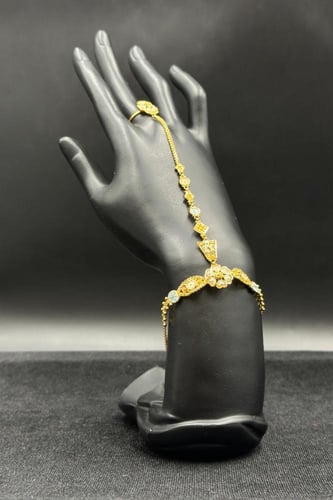 كف ذهب تصميم هندي عيار 21 وزن من 11.4 الى 11.5 جرا...