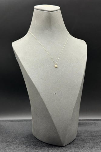 سلسال ذهب ناعم عيار 18 سداسي بتصميم الماس وزن 0.4...