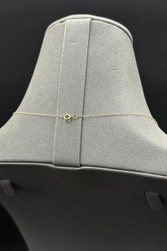 سلسال ذهب ناعم عيار 18 كور تصميم الماس وزن 0.8 جرا...