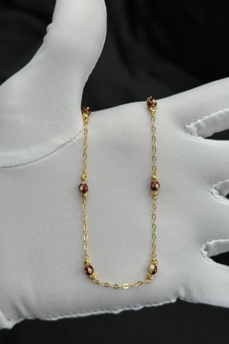 عقد كور ذهب تصميم هندي عيار 21 وزن 4.2 جرام