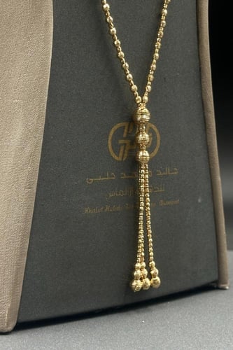 سلسال ذهب عيار ٢١ بتصميم كور وزن 19.44 جرام