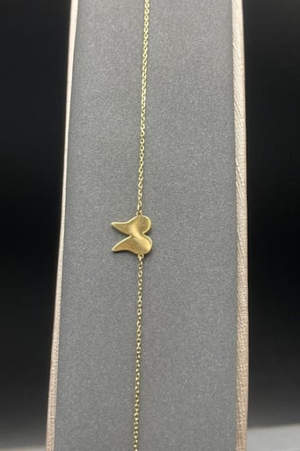 اسوارة شكل قلب ذهب صافي عيار 18 وزن 1.2 جرام