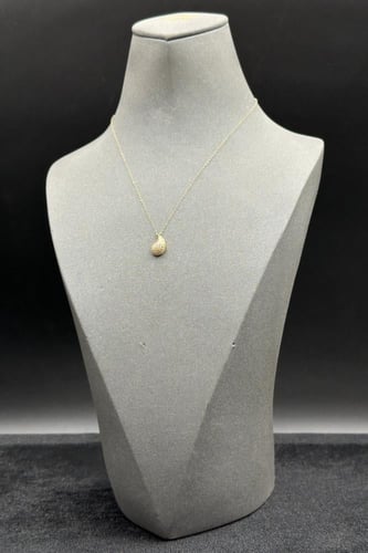 سلسال ذهب ناعم عيار 18 دمعة بتصميم الماس وزن 1 جرا...