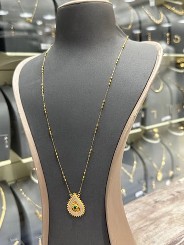 طقم ذهب بحريني فخم عيار 21 لأطلالة جذابة وساحرة