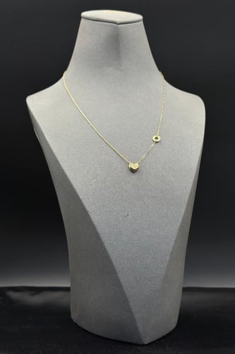 عقد ذهب عيار 18 بتصميم قلب ايطالي وزن 1.2 جرام