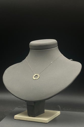 عقد دائري ذهب عيار 18 تصميم الماس وزن من 1.2 الى 1...