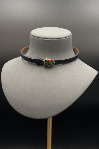 عقد ثعبان متعدد الالوان عيار 18 وزن من 8.12 الى 8....