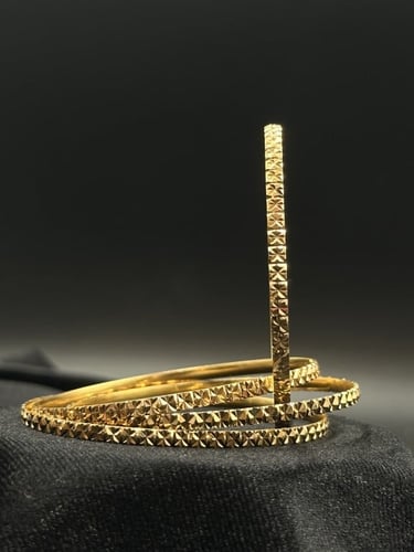 بناجر ذهب صافي عيار 21 صب - موديل حبات السكر