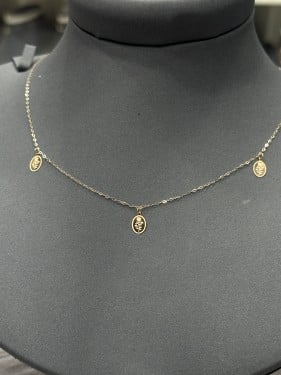 شوكر شكل سبيكة بيضاوي عيار 21 ذهب صافي