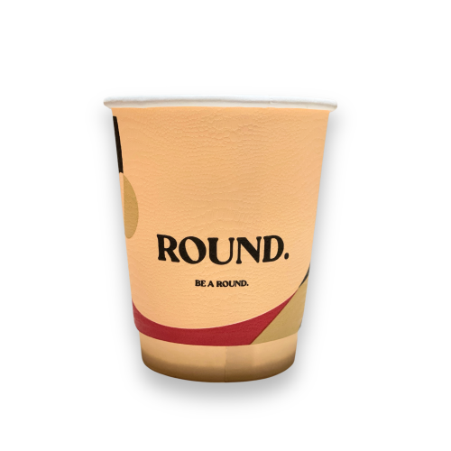 Round cups, various shapes, 8 ounces, 10 pieces