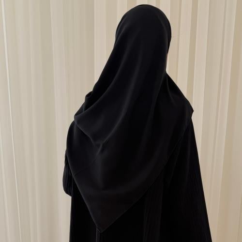 طرحة أسود سادة