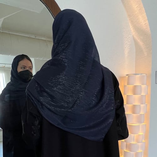 طرحة كحلي أورقنزا لامع