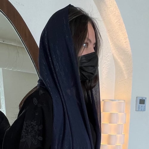 طرحة كحلي أورقنزا لامع