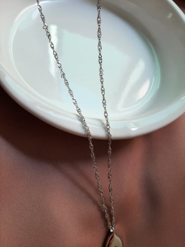 سلسال فضة عيار 990 مع تعليقة نجمة