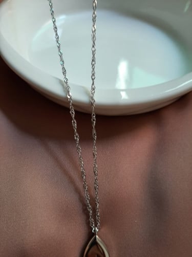 سلسال فضة عيار 990 مع تعليقة نجمة