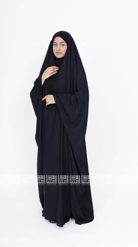 عباية رأس واسعة مغلقة بتصميم فراشة عصري- 1266