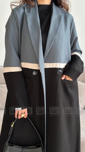 عباية سوداء بليزر صيفية- 1538