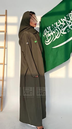 عباية بليزر باللون الزيتوني الأنيق-1332