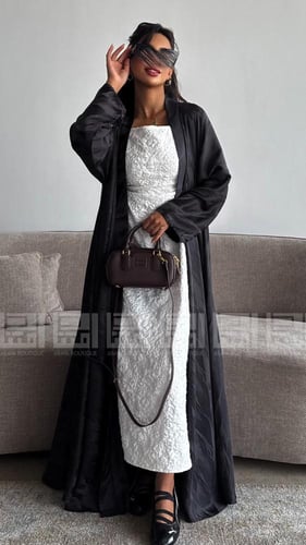 عباية حراير المنقشة الصيفية- 1584