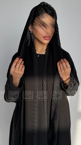 بكج عبايات العيد بالدانتيل والشك الفخم -1615