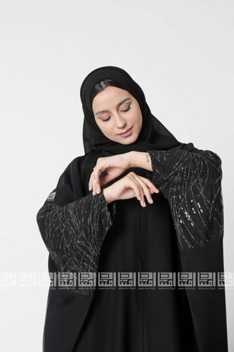 عباية الزينة بقصة الفراشة سوداء 1283