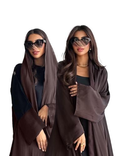 بكج عبايتين باللون البني صيفية أنيقة- 1562