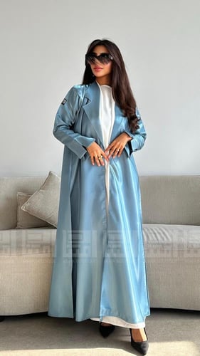 عباية صيفية ميكادو لامع بأكمام جرس- 1460