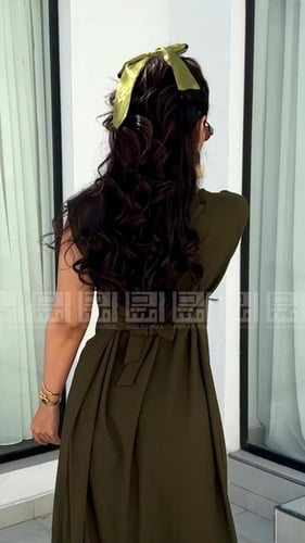 ربطة شعر أنيقة بحرفك المفضل-3137