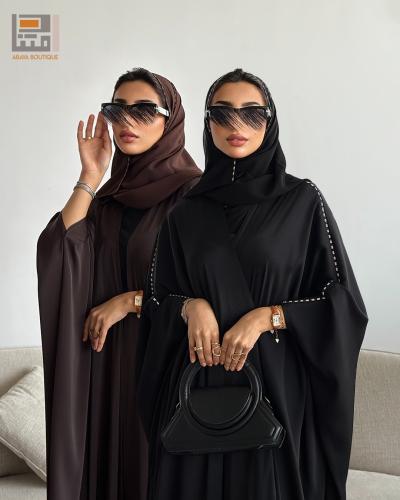 بكج البشت الأسود و البني الكريستالي الصيفي- 1577