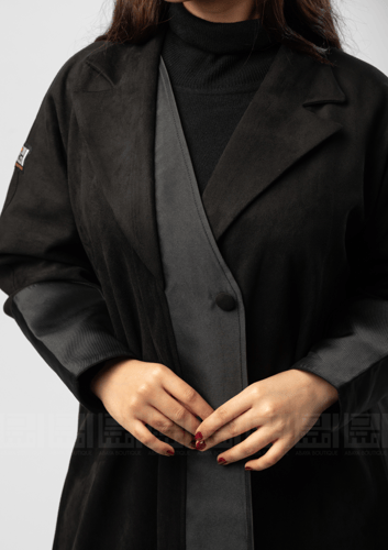 عباية بليزر شتوية سوداء 1341