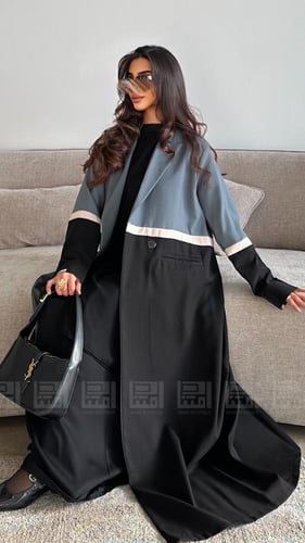 عباية سوداء بليزر صيفية- 1538