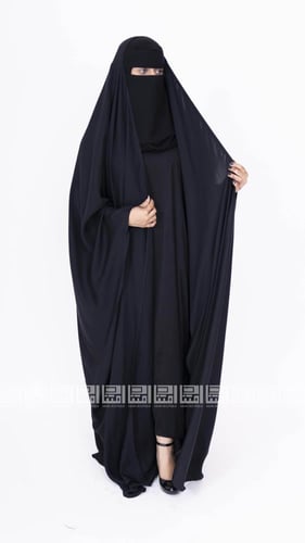 عباية رأس واسعة بتصميم فراشة عصري- 1262